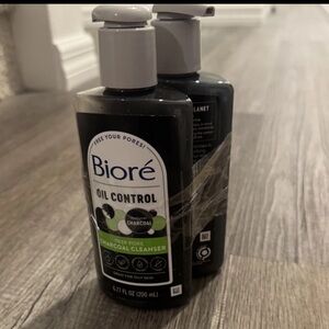 Biore Deep Pore Charcoal Face Wash, 2 Pack